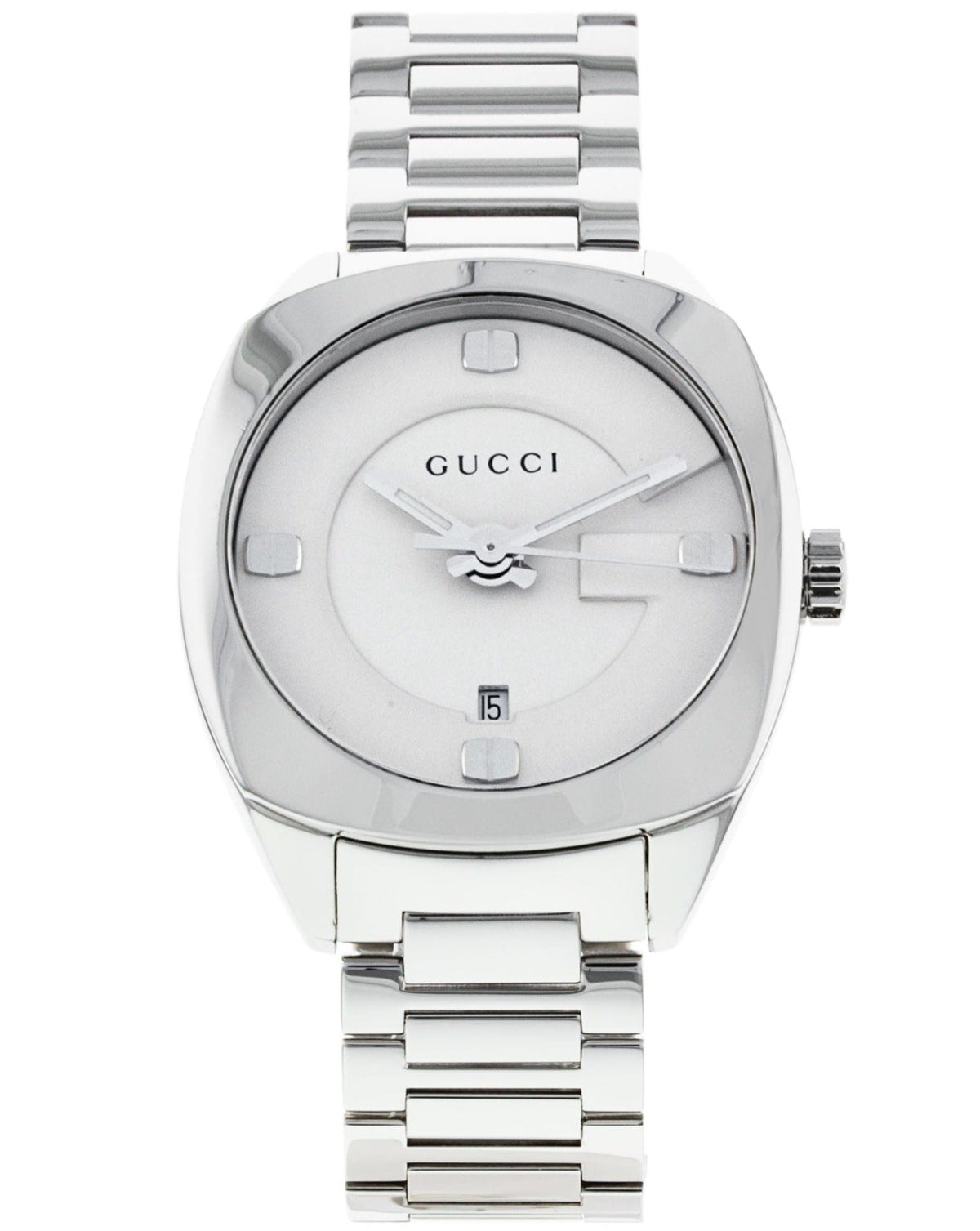  Shop Authentic Gucci GG2570 White Dial Silver Steel Strap Watch For Women - YA142502 - Luxxuri