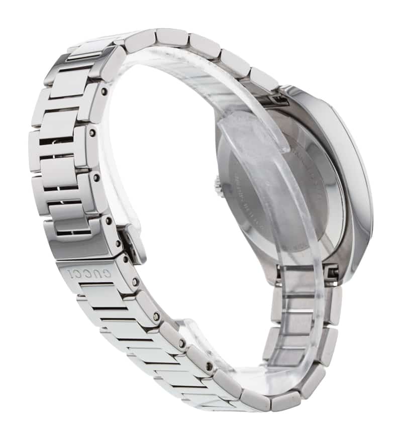 Shop Authentic Gucci GG2570 Diamonds Silver Dial Silver Steel Strap Watch For Women - YA142505 - Luxxuri