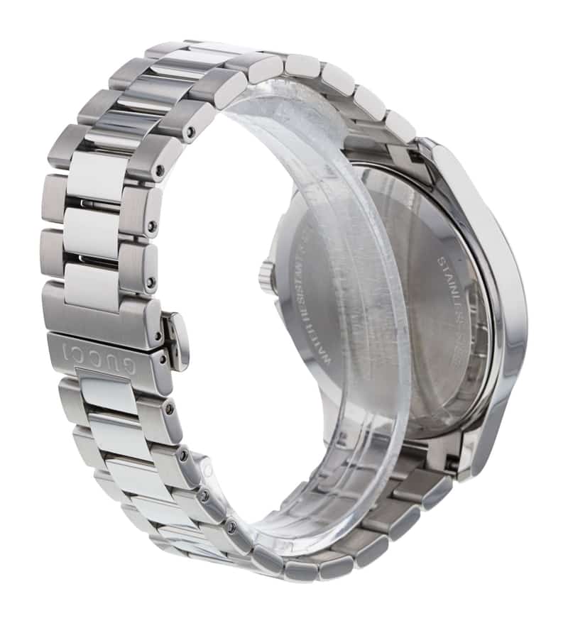  Shop Authentic Gucci G Timeless Grey Dial Silver Steel Strap Watch For Men - YA126441 - Luxxuri