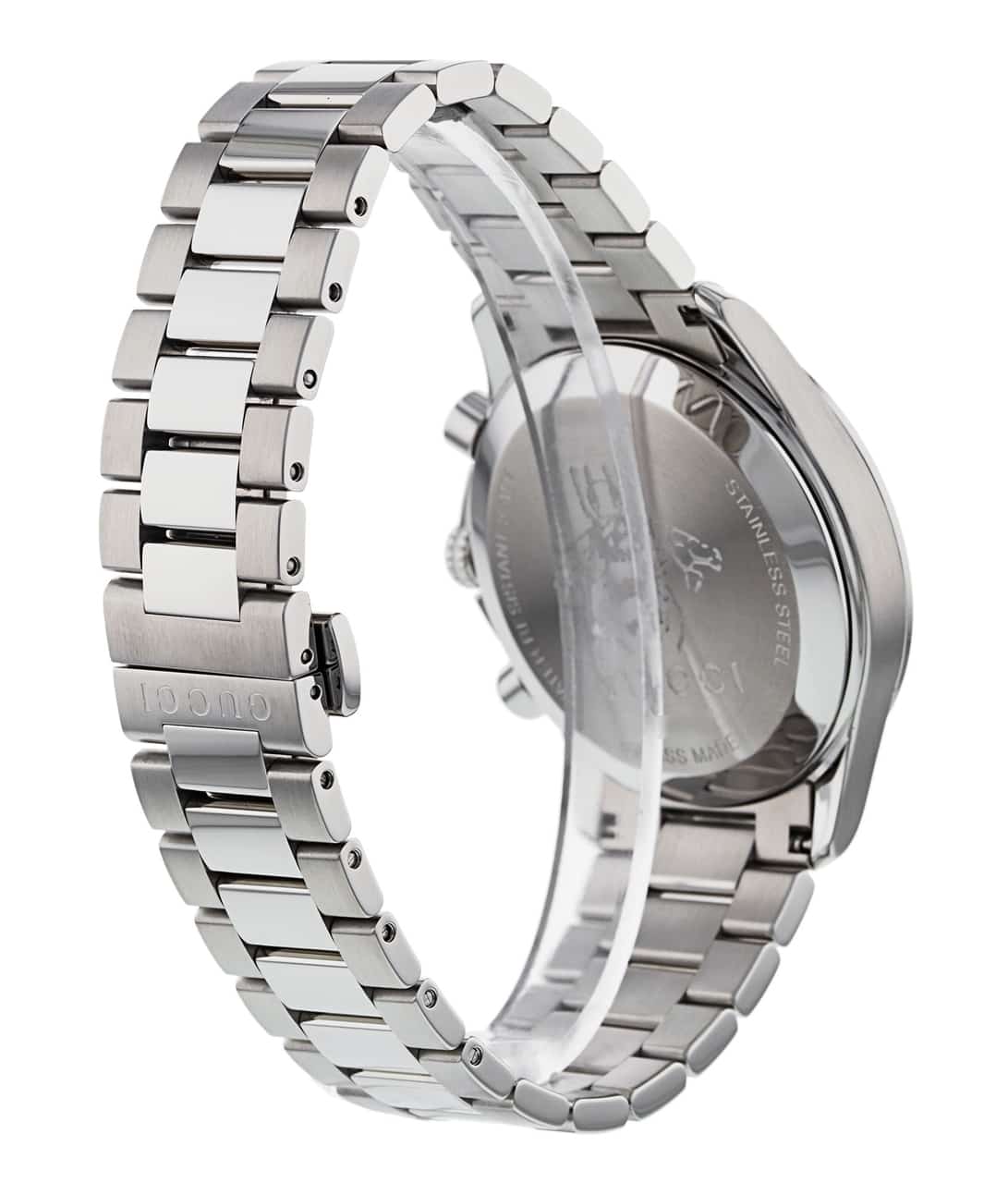  Shop Authentic Gucci G Timeless Chronograph White Dial Silver Steel Strap Watch For Men - YA126472 - Luxxuri