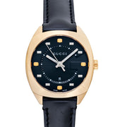  Shop Authentic Gucci GG2570 Quartz Black Dial Black Leather Strap Watch For Women - YA142408 - Luxxuri