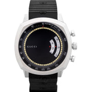  Shop Authentic Gucci Grip Chronograph Black Dial Black Rubber Strap Watch For Men - YA157301 - Luxxuri