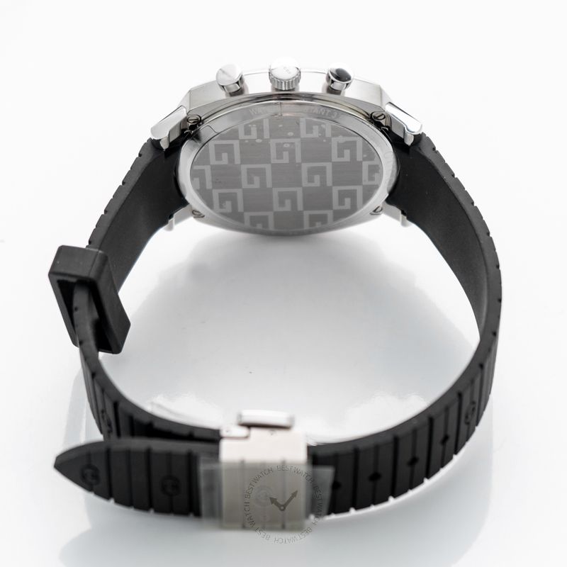  Shop Authentic Gucci Grip Chronograph Black Dial Black Rubber Strap Watch For Men - YA157301 - Luxxuri