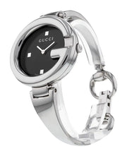  Shop Authentic Gucci Guccisima Quartz Black Dial Silver Steel Strap Watch For Women - YA134501 - Luxxuri