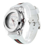  Shop Authentic Gucci SYNC XXL White Dial White Rubber Strap Watch For Men - YA137102 - Luxxuri