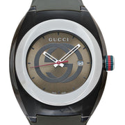  Shop Authentic Gucci Sync XXL Quartz Brown Dial Brown Leather Strap Watch For Men - YA137106 - Luxxuri