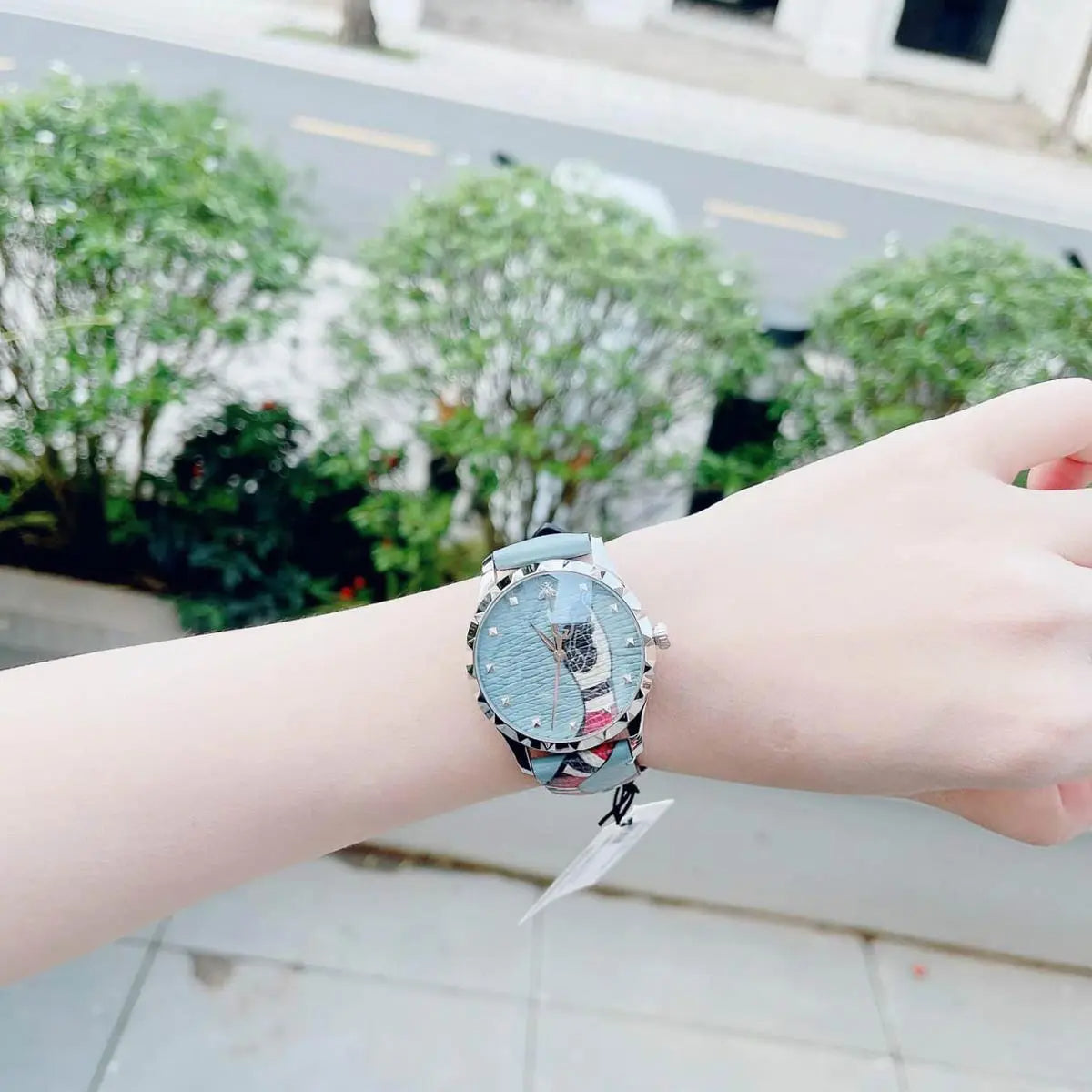  Shop Authentic Gucci G Timeless Quartz Blue Dial Blue Leather Strap Watch For Men - YA1264080 - Luxxuri