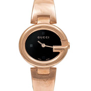  Shop Authentic Gucci Guccissima Collection Quartz Black Dial Rose Gold Steel Strap Watch For Women - YA134509 - Luxxuri