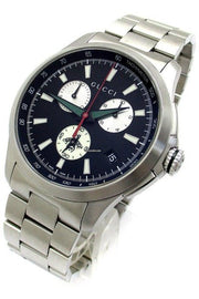  Shop Authentic Gucci G-Timeless Chronograph Black Dial Silver Steel Strap Watch For Men - YA126267 - Luxxuri