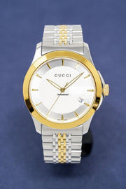  Shop Authentic Gucci G Timeless Silver Dial Two Tone Steel Strap Watch For Men - YA126409 - Luxxuri