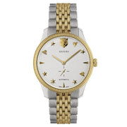  Shop Authentic Gucci G Timeless Automatic White Dial Two Tone Steel Strap Watch for Men - YA126356 - Luxxuri