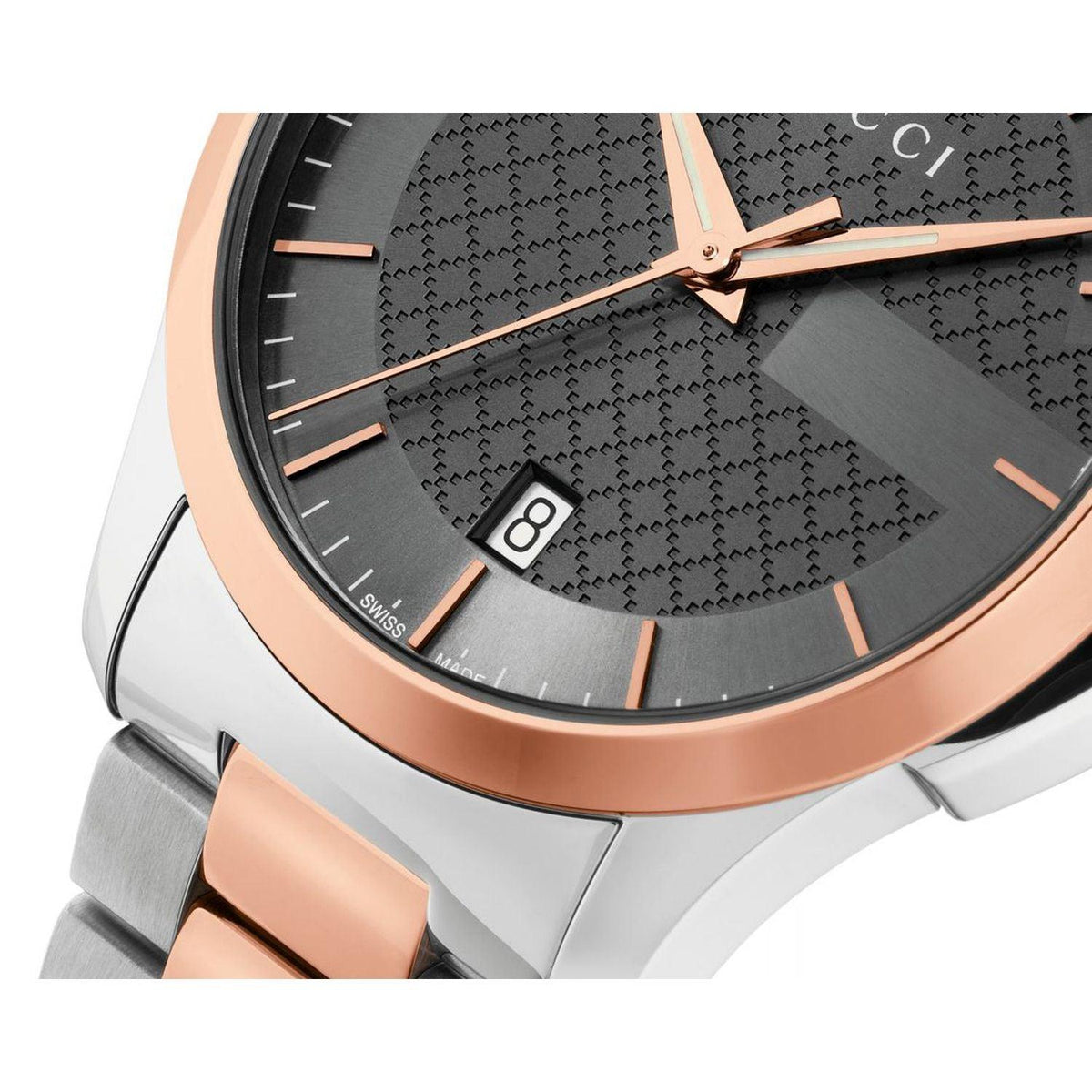  Shop Authentic Gucci G Timeless Grey Dial Two Tone Steel Strap Watch For Men - YA126446 - Luxxuri