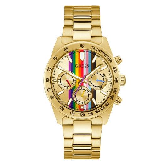  Shop Authentic Guess Altitude Multifunction Gold Dial Gold Steel Strap Watch for Men - GW0434G1 - Luxxuri