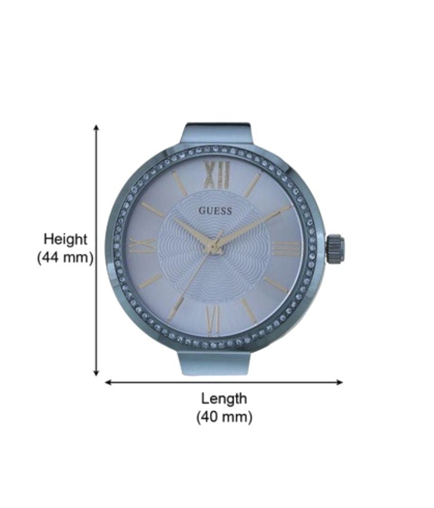  Shop Authentic Guess Soho Diamonds Blue Dial Blue Mesh Bracelet Watch For Women - W0638L3 - Luxxuri