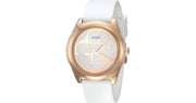  Shop Authentic Guess G Twist White & Gold Dial White Silicone Strap Watch For Women - W0911L5 - Luxxuri