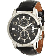  Shop Authentic Guess Exec Chronograph Quartz Black Dial Black Leather Strap Watch for Men - W0076G1 - Luxxuri