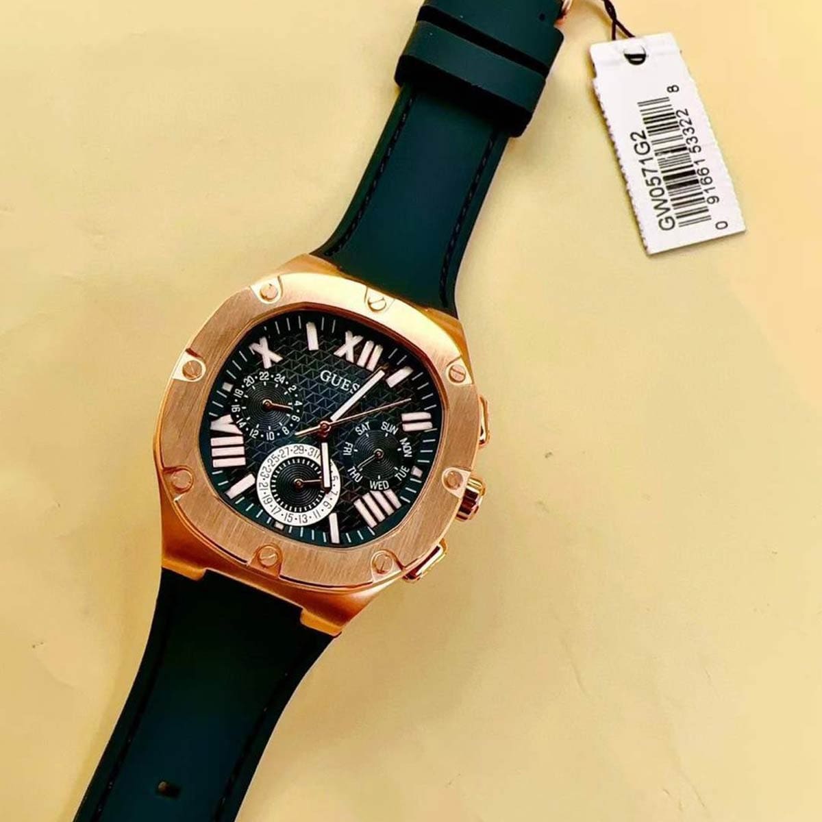 Shop Authentic Guess Headline Multifunction Quartz Blue Dial Blue Silicone Strap Watch For Men - GW0571G2 - Luxxuri