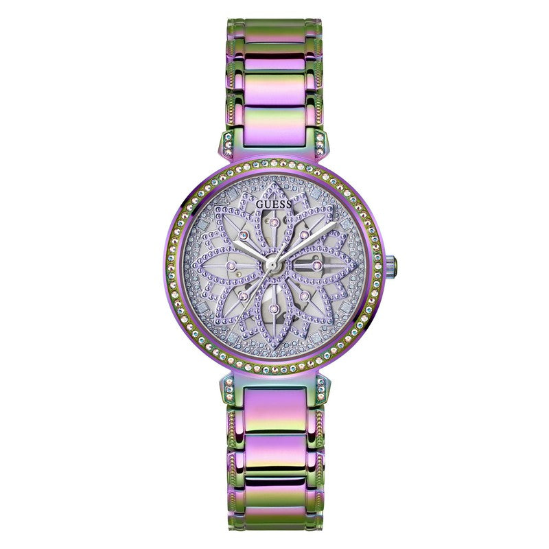  Shop Authentic Guess Lily Analog Purple Dial Purple Steel Strap Watch For Women - GW0528L4 - Luxxuri