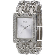  Shop Authentic Guess Mod Heavy Metal Diamonds Silver Dial Silver Steel Strap Watch for Women - W95088L1 - Luxxuri