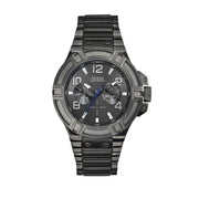  Shop Authentic Guess Rigor Multifunction Black Dial Black Steel Strap Watch For Men - W0218G1 - Luxxuri