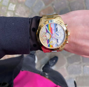  Shop Authentic Guess Eclipse Multifunction Gold Dial Gold Steel Strap Watch for Women - GW0433L1 - Luxxuri