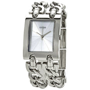  Shop Authentic Guess Mod Heavy Metal Silver Dial Silver Steel Strap Watch For Women - W1117L1 - Luxxuri