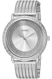  Shop Authentic Guess Quartz Silver Dial Willow Stainless Steel Mesh Bracelet Watch For Women - W0836L2 - Luxxuri