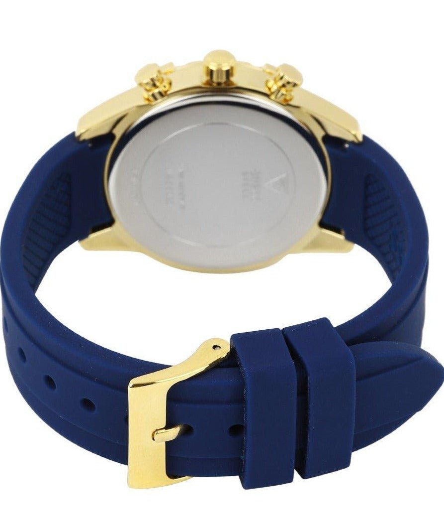  Shop Authentic Guess Catalina Blue Gold Tone Blue Silicone Strap Watch For Women - W0562L2 - Luxxuri