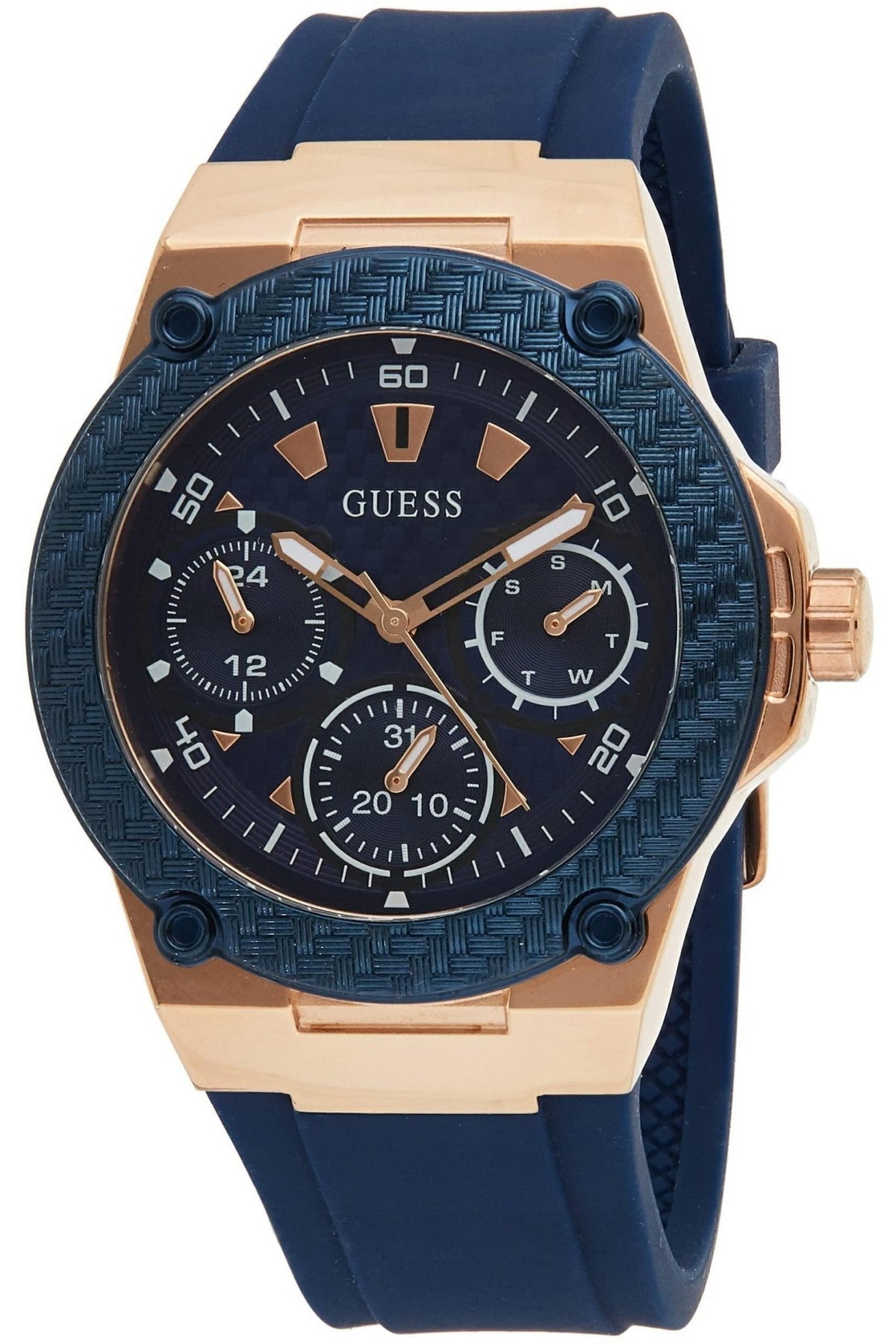  Shop Authentic Guess Zena Blue Dial Blue Silicone Strap Watch For Women - W1049L2 - Luxxuri