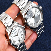  Shop Authentic Guess Connoisseur Silver Dial Silver Steel Strap Watch for Men - GW0265G6 - Luxxuri