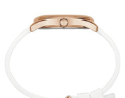  Shop Authentic Guess G Twist White & Gold Dial White Silicone Strap Watch For Women - W0911L5 - Luxxuri