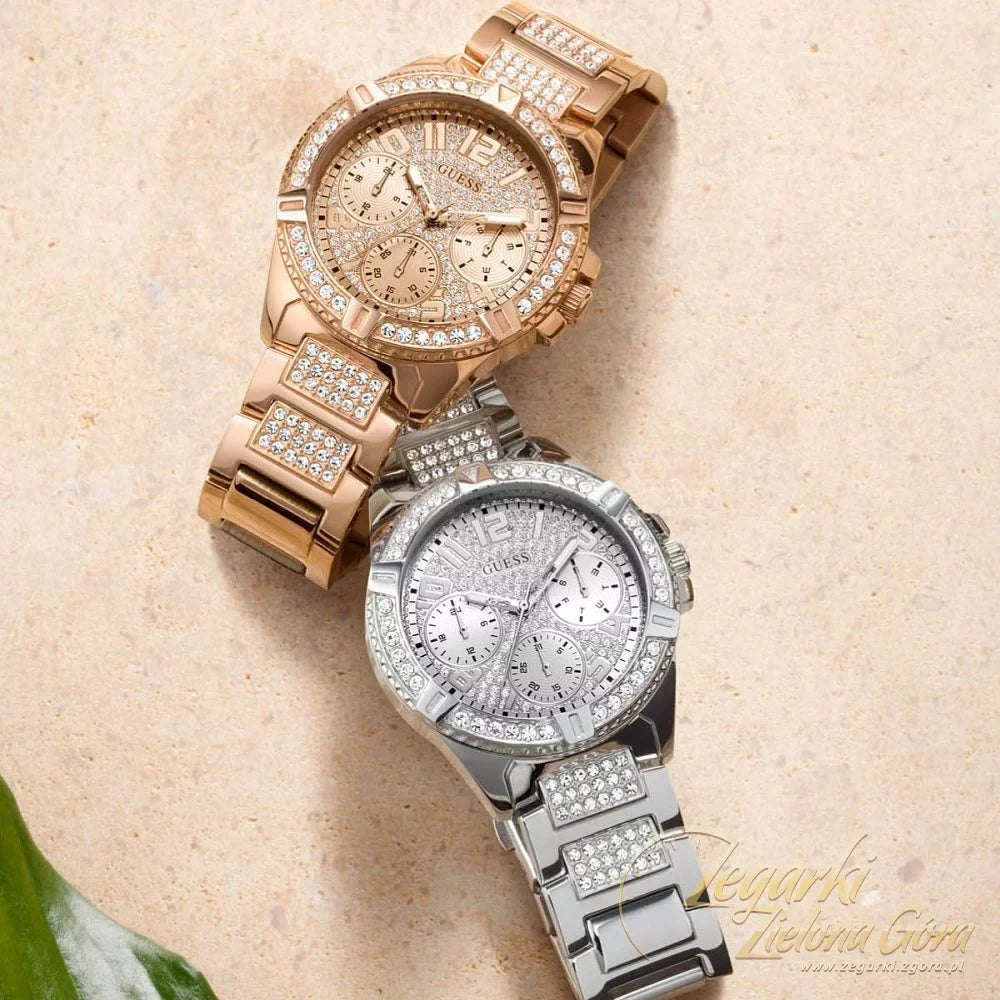  Shop Authentic Guess Frontier Diamonds Silver Dial Silver Steel Strap Watch For Women - W1156L1 - Luxxuri