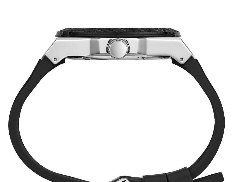  Shop Authentic Guess Legacy White Dial Black Rubber Strap Watch For Men - W1049G3 - Luxxuri