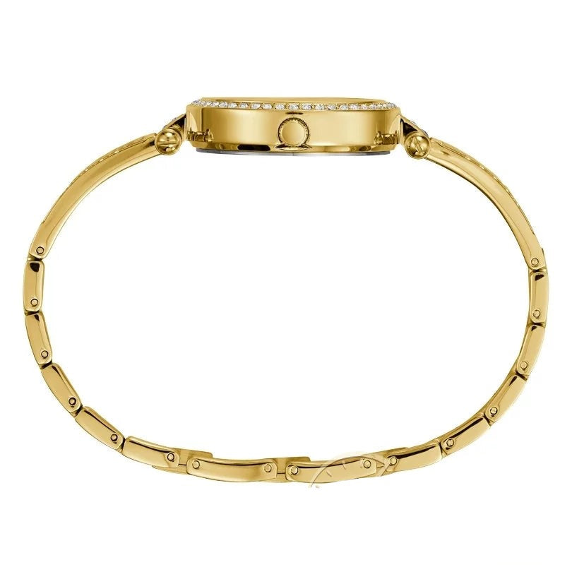  Shop Authentic Guess Muse Crystals White Dial Rose Gold Steel Strap Watch For Women - W1008L2 - Luxxuri