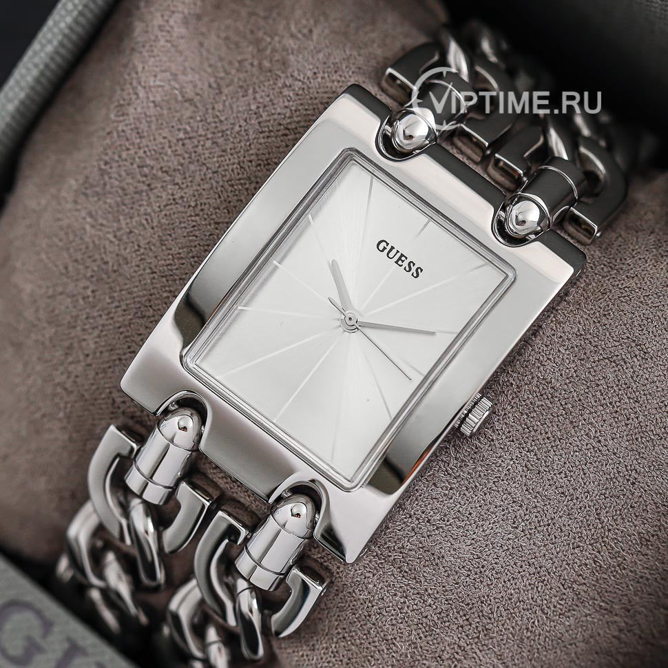  Shop Authentic Guess Mod Heavy Metal Silver Dial Silver Steel Strap Watch For Women - W1117L1 - Luxxuri