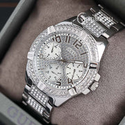  Shop Authentic Guess Frontier Diamonds Silver Dial Silver Steel Strap Watch For Women - W1156L1 - Luxxuri