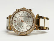  Shop Authentic Michael Kors Parker Chronograph Silver Dial Two Tone Steel Strap Watch For Women - MK5687 - Luxxuri
