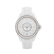  Shop Authentic Chanel J12 Quartz Diamonds White Dial White Steel Strap Watch for Women - J12 H3110 - Luxxuri