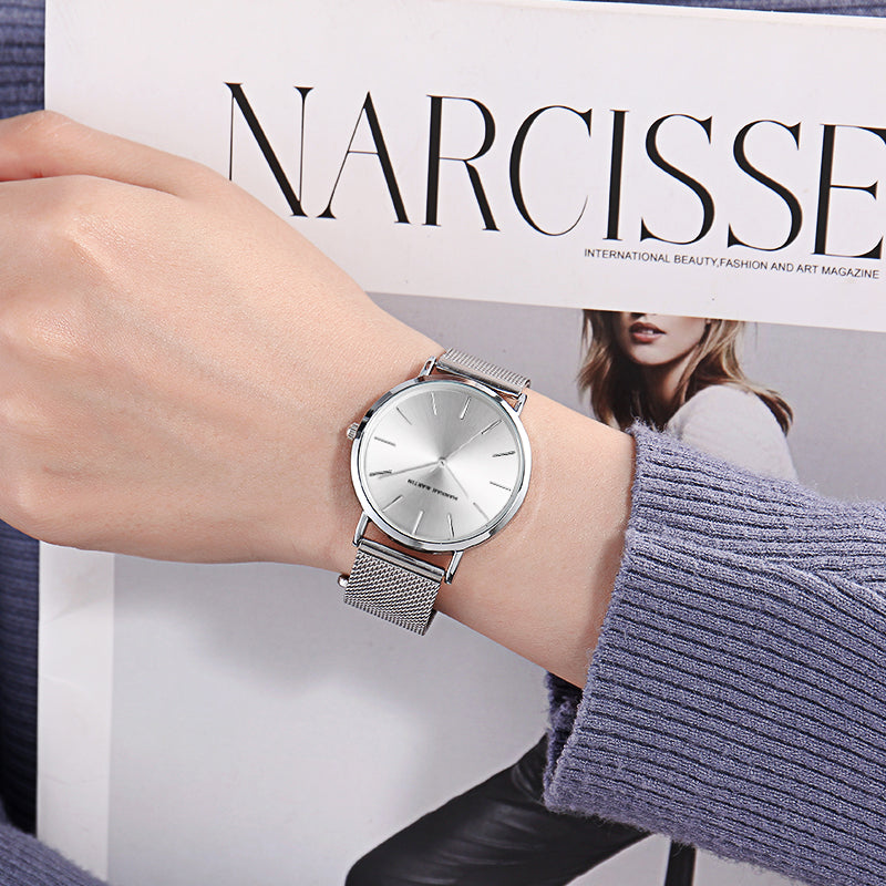  Shop Authentic Armani Exchange Lola Analog Silver Dial Silver Mesh Strap Watch For Women - AX5535 - Luxxuri