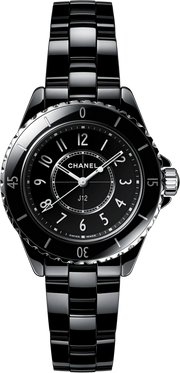  Shop Authentic Chanel J12 Quartz Black Dial Black Steel Strap Watch for Women - J12 H5695 - Luxxuri
