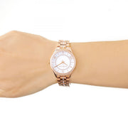  Shop Authentic Michael Kors Lauryn Mother of Pearl Dial Rose Gold Steel Strap Watch for Women - MK3716 - Luxxuri