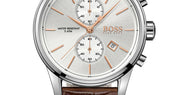  Shop Authentic Hugo Boss Jet White Dial Brown Leather Strap Watch for Men - 1513280 - Luxxuri