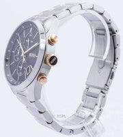  Shop Authentic Hugo Boss Grand Prix Black Dial Two Tone Steel Strap Watch for Men - 1513473 - Luxxuri
