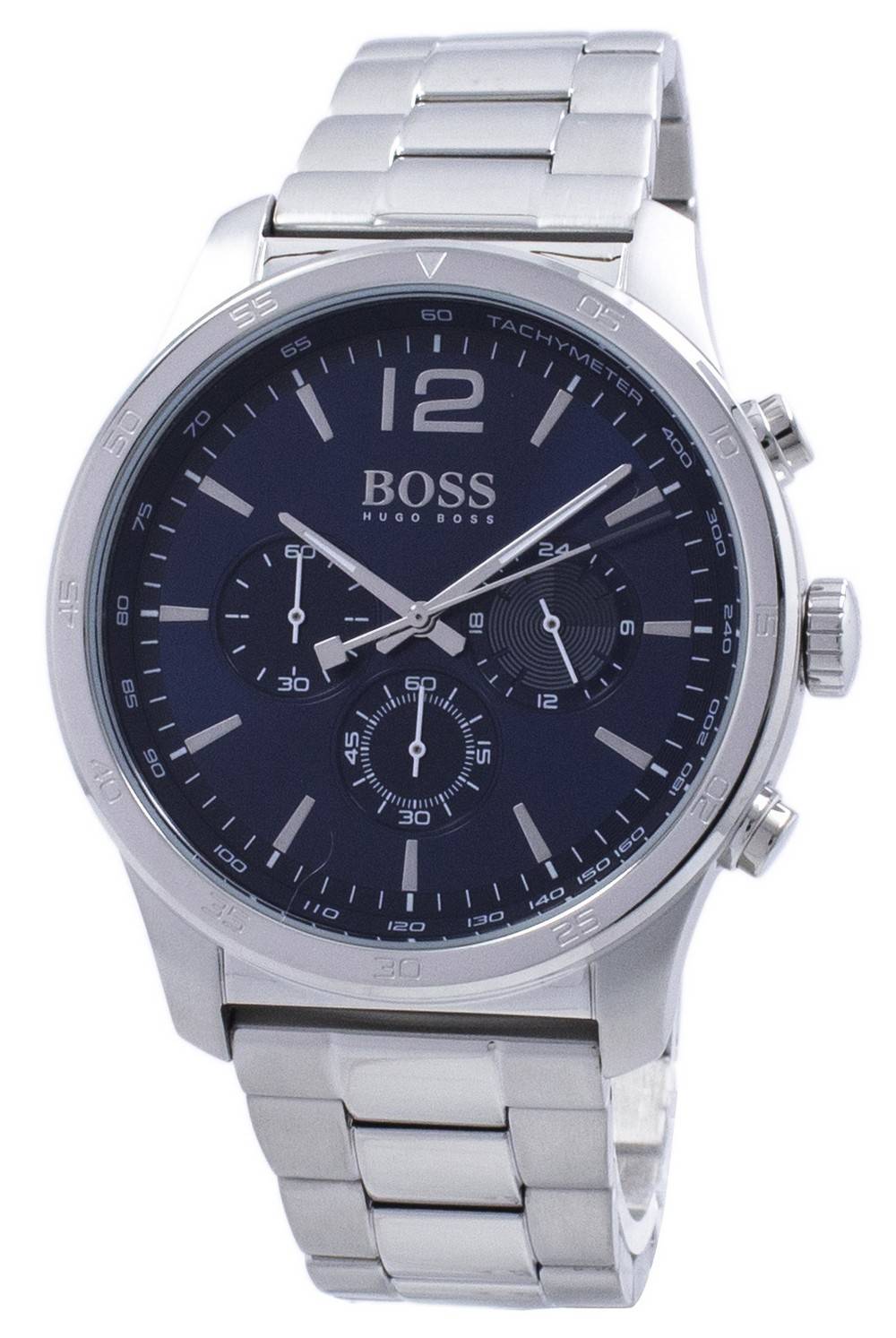  Shop Authentic Hugo Boss Professional Chronograph Blue Dial Silver Steel Strap Watch for Men - 1513527 - Luxxuri
