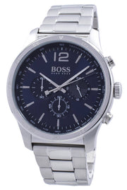  Shop Authentic Hugo Boss Professional Chronograph Blue Dial Silver Steel Strap Watch for Men - 1513527 - Luxxuri