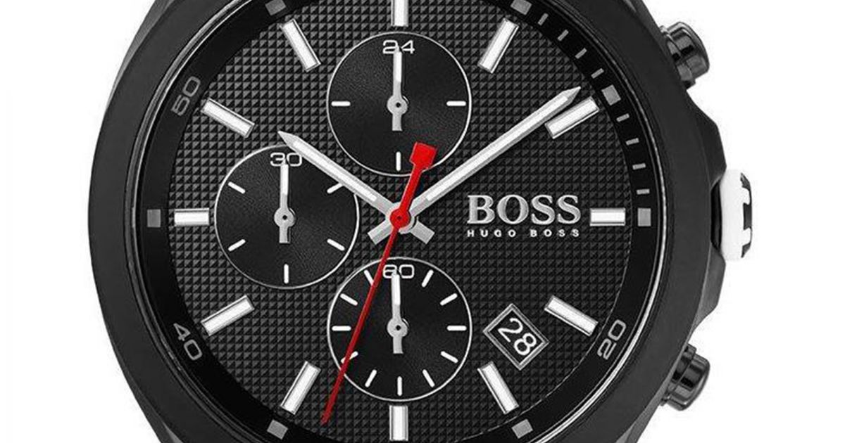  Shop Authentic Hugo Boss Velocity Black Dial White Rubber Strap Watch for Men - 1513718 - Luxxuri