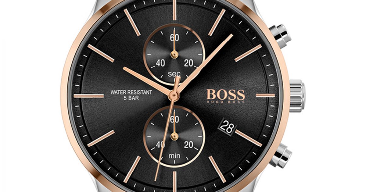  Shop Authentic Hugo Boss Associate Black Dial Silver Mesh Bracelet Watch for Men - 1513805 - Luxxuri
