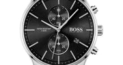  Shop Authentic Hugo Boss Associate Black Dial Silver Steel Strap Watch for Men - 1513869 - Luxxuri