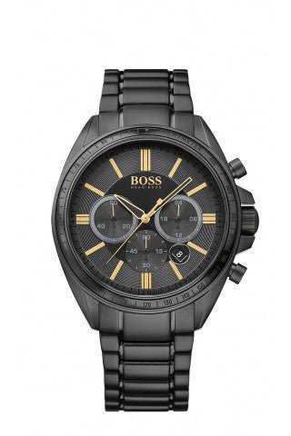  Shop Authentic Hugo Boss Driver Black Dial Black Steel Strap Watch for Men - 1513277 - Luxxuri