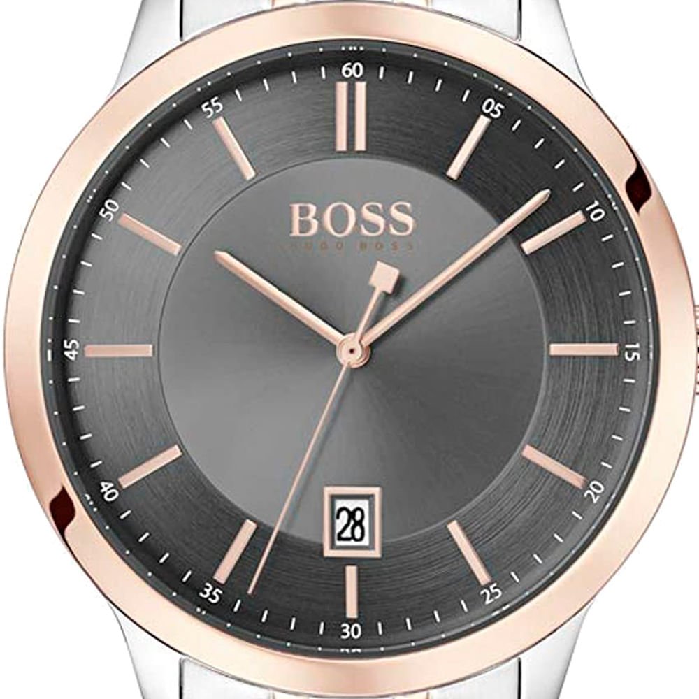  Shop Authentic Hugo Boss Classic Grey Dial Two Tone Steel Strap Watch for Men - 1513688 - Luxxuri